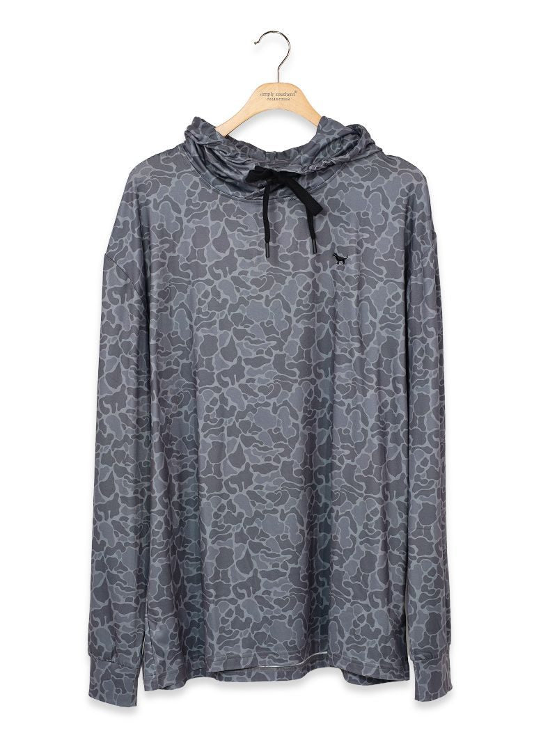 Black Camo thin Hoodie