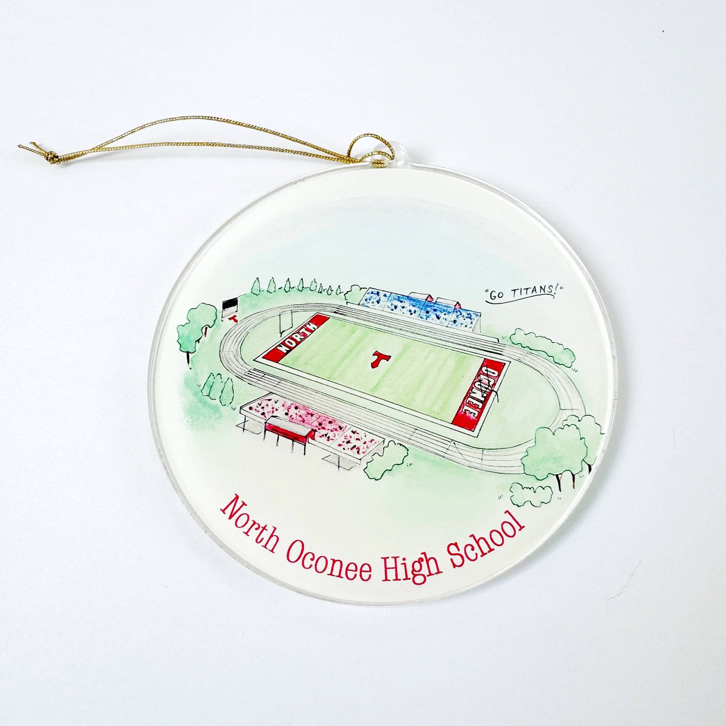 Oconee High School Football Fields Acrylic Ornaments : Oconee High School