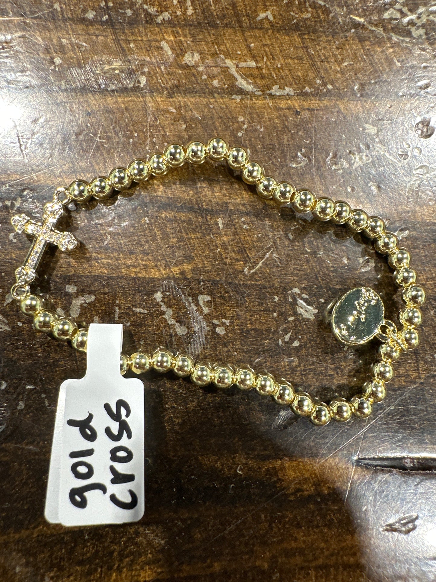 5mm bracelet w cross