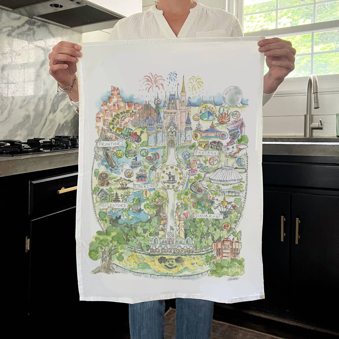 Magical Theme Park: Florida Tea Towel