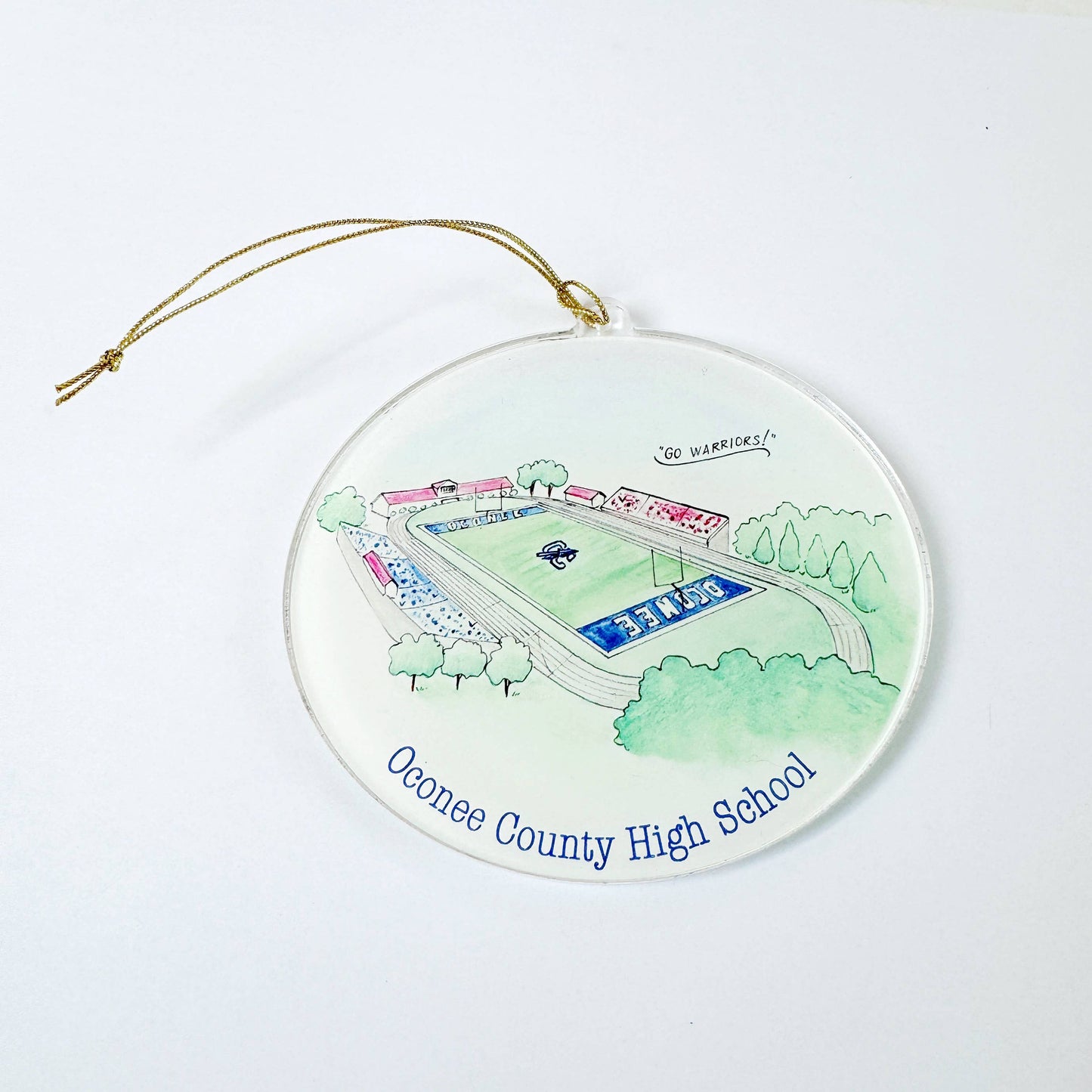North Oconee High School Football Fields Acrylic Ornaments