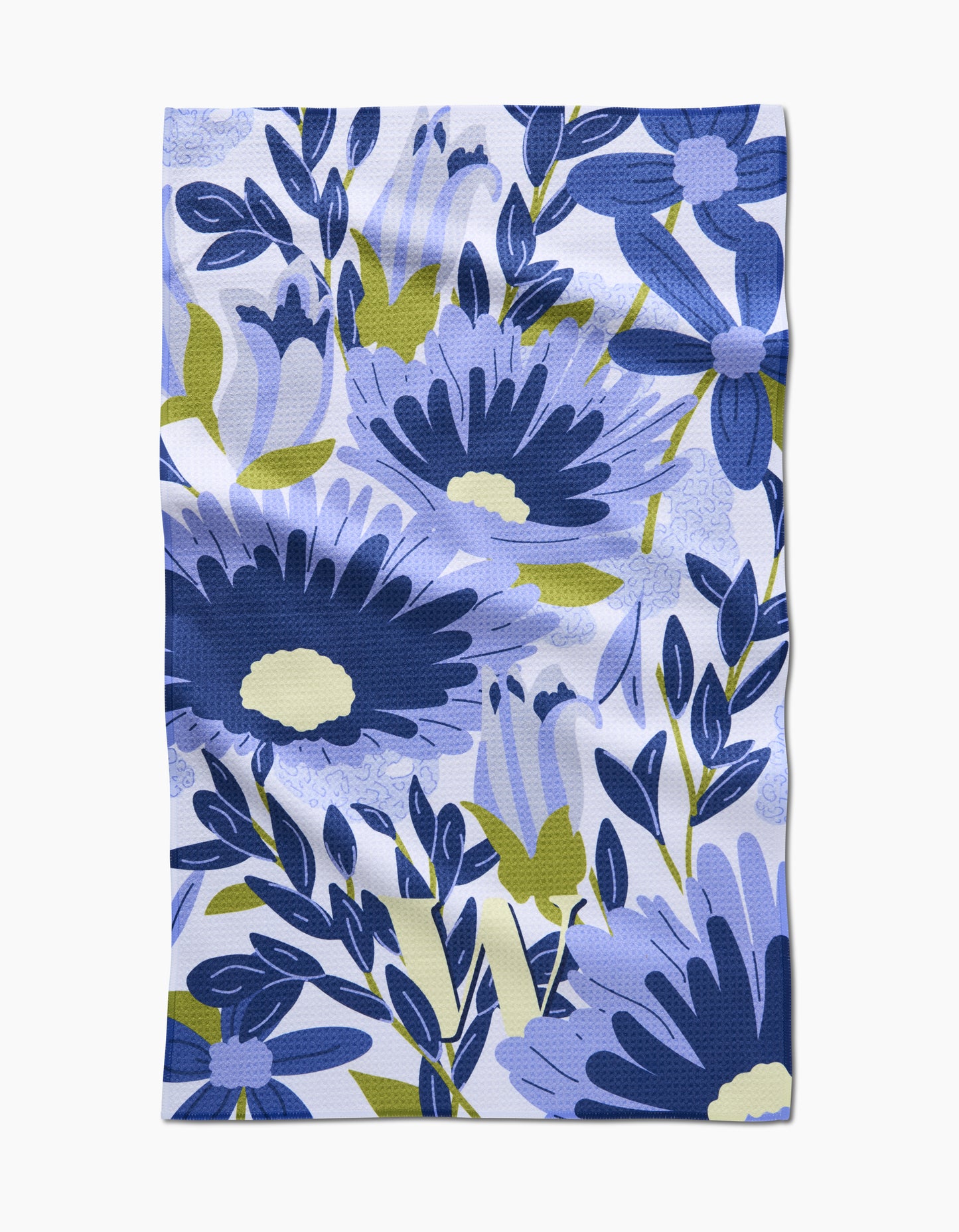 Geometry Monogram Floral Tea Towel letter C