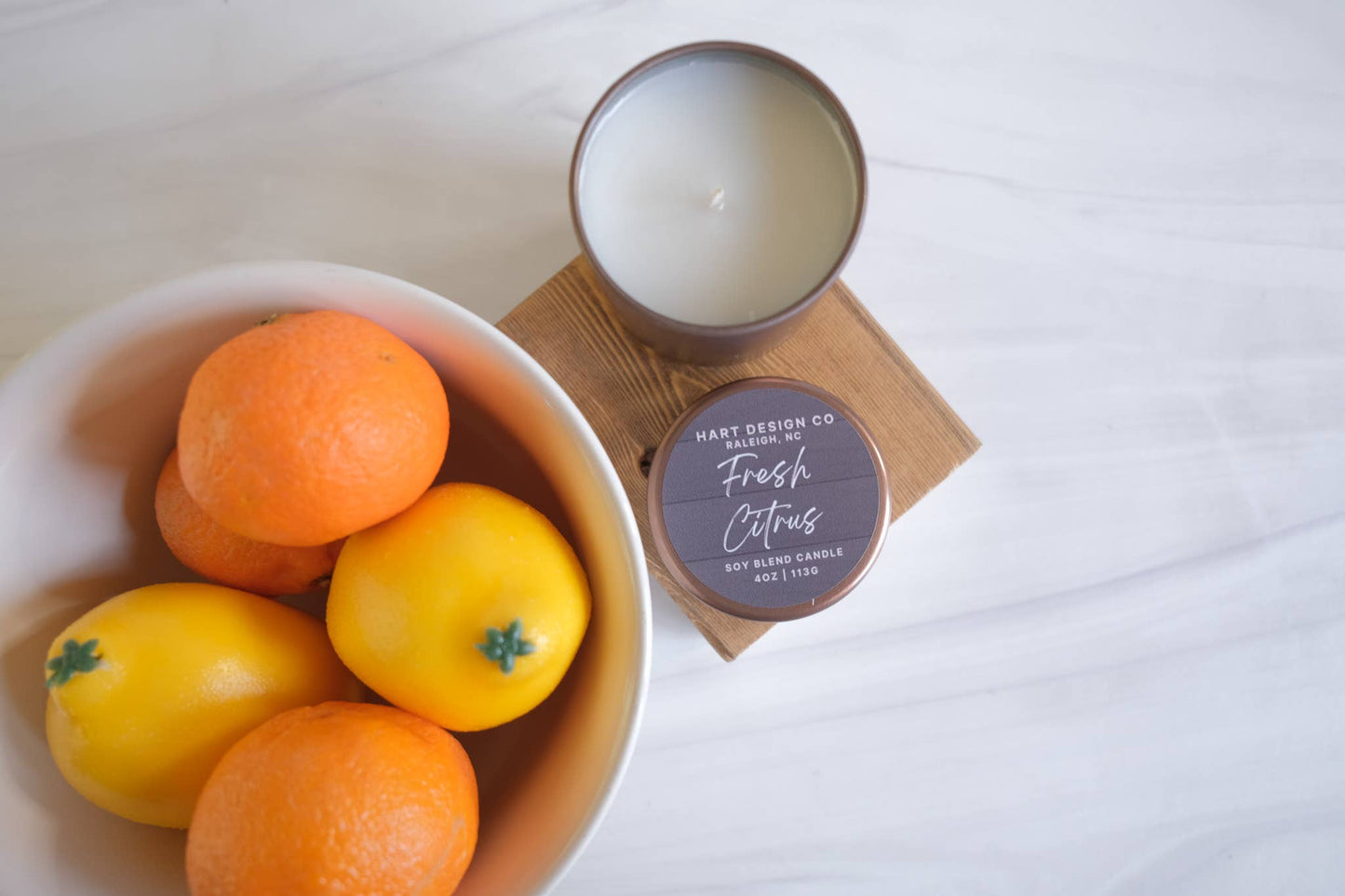 Fresh Citrus | Fresh Home Collection **BESTSELLER: 3 wick dough bowl
