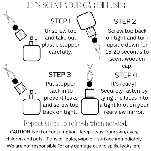 Car Diffusers: Citron+Mandarin