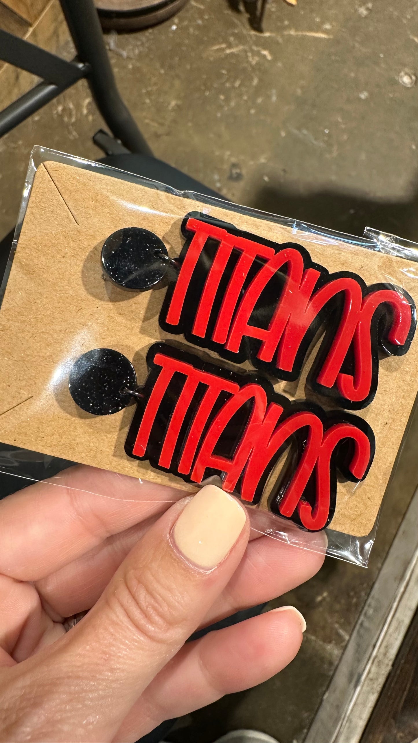 Acrylic Team Earrings