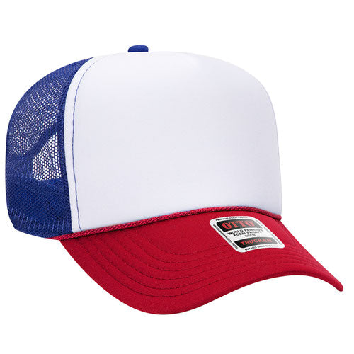 USA script sequin trucker hat