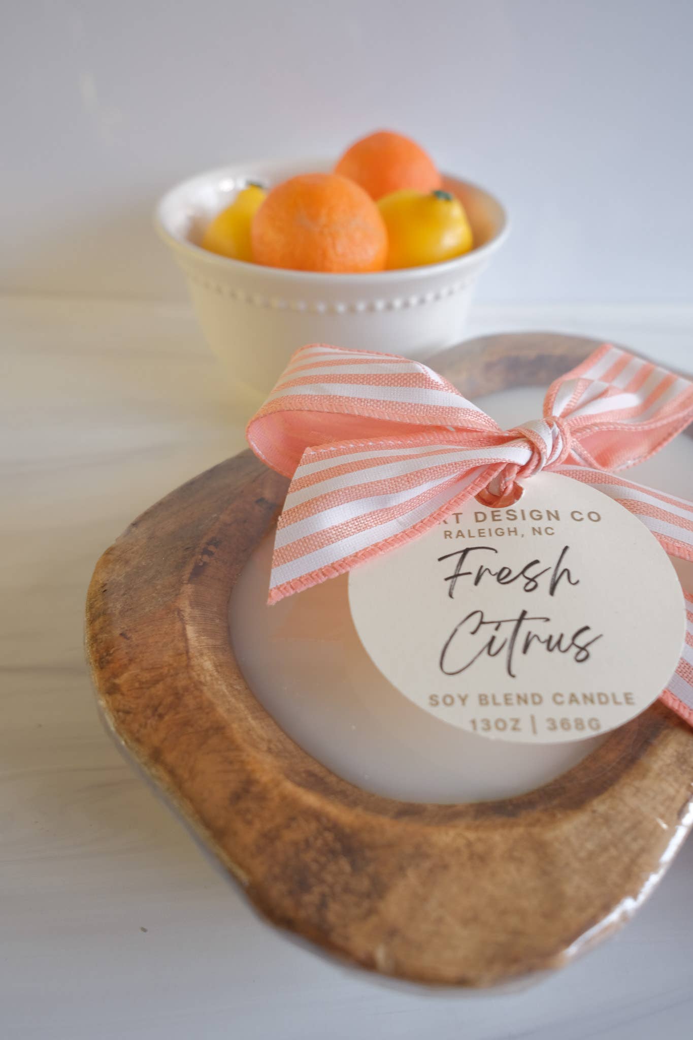 Fresh Citrus | Fresh Home Collection **BESTSELLER: 3 wick dough bowl
