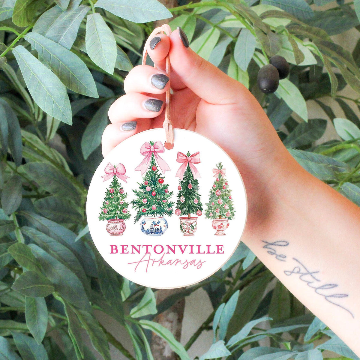 4" Round Ornament-Love+Local Blush & Baubles - A Grand Millennial Christmas
