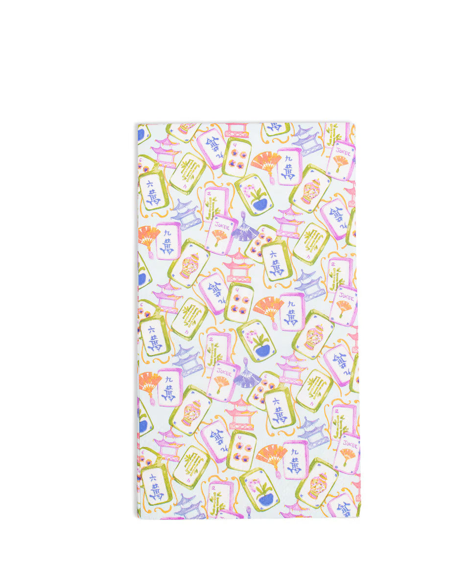 Mahjong guest napkins