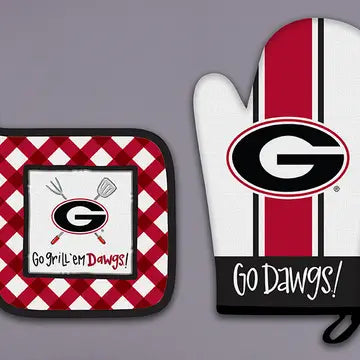 UGA mitt Pot Holder Set