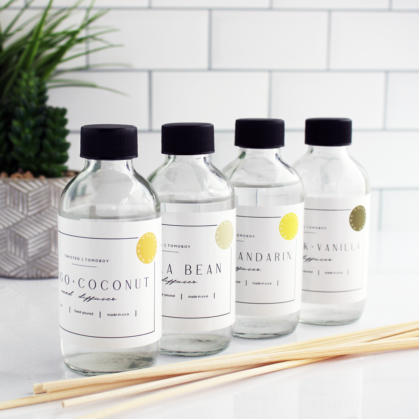 Home Collection | Reed Diffusers (4 oz.): White Oak+Vanilla