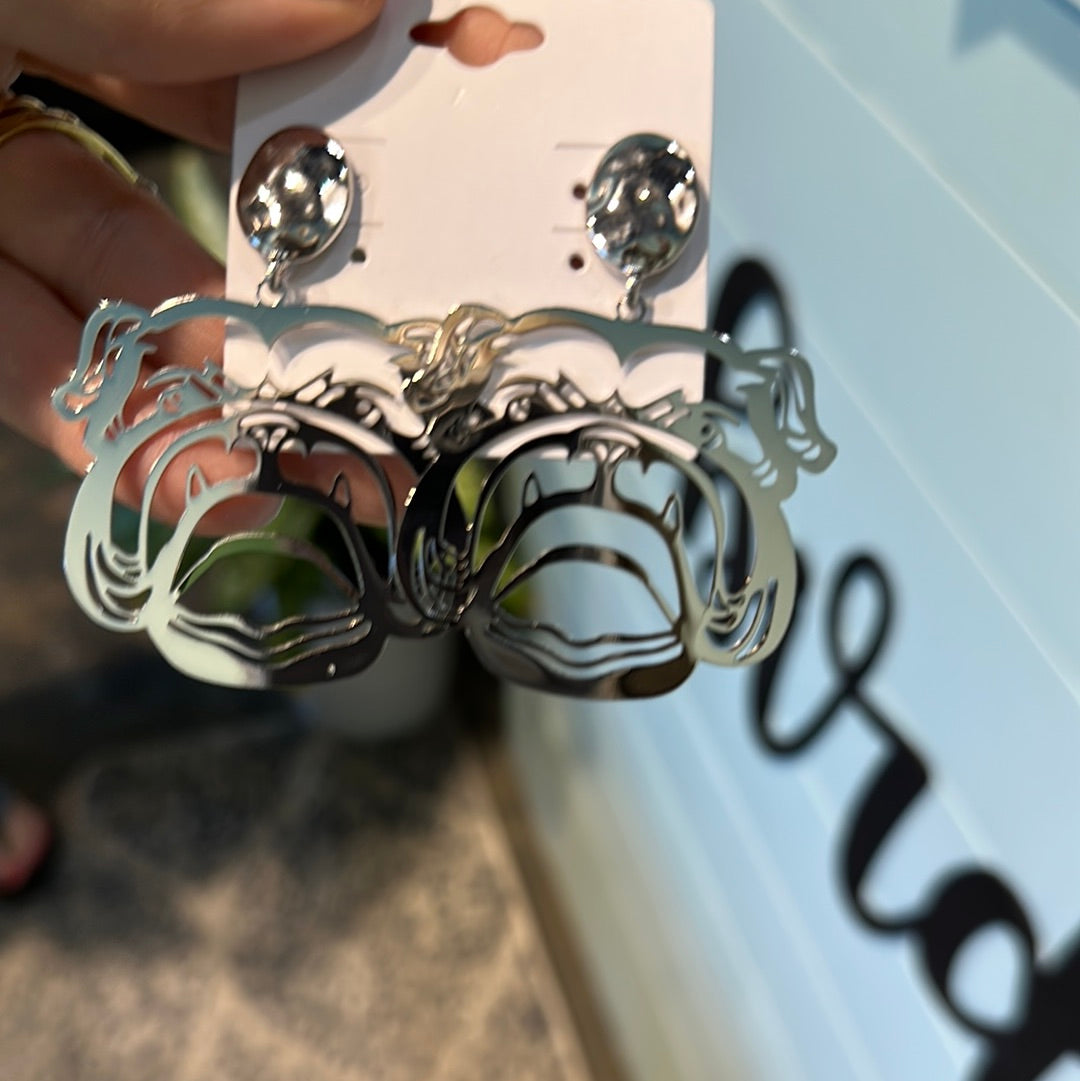 Georgia metal earrings