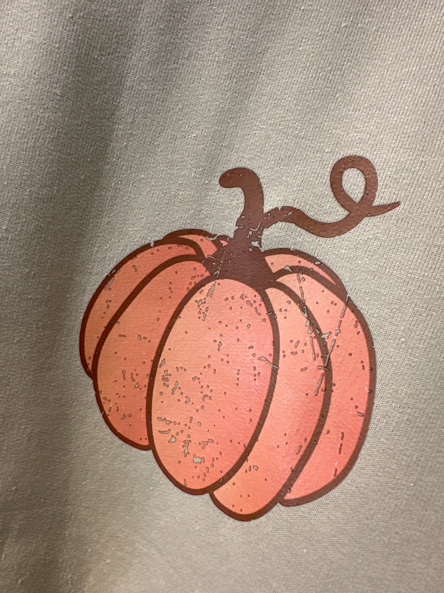 Distressed Pumpkin Sweatshirt