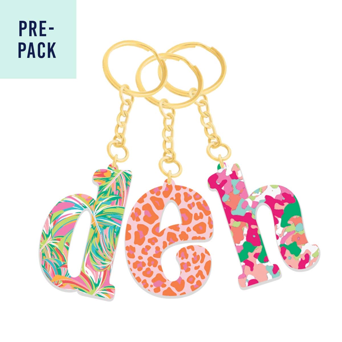 Single Initial Keychain