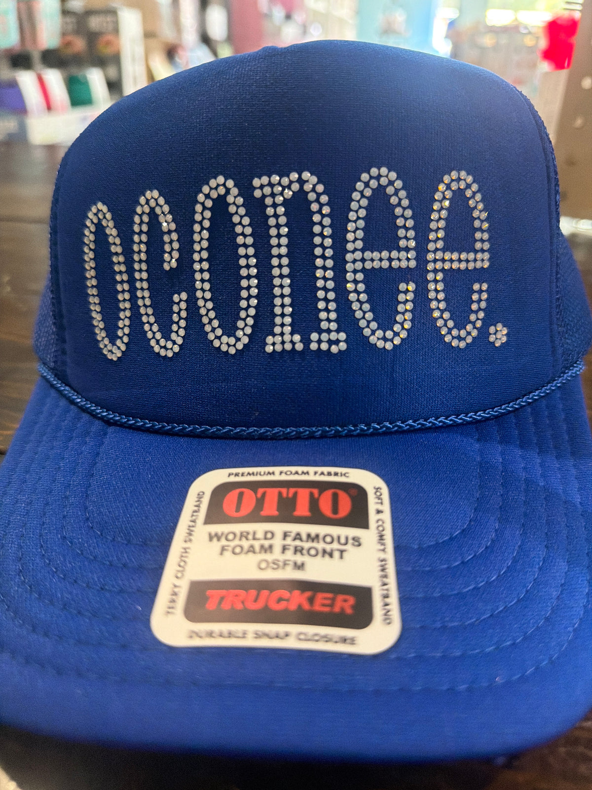 oconee. rhinestone hat