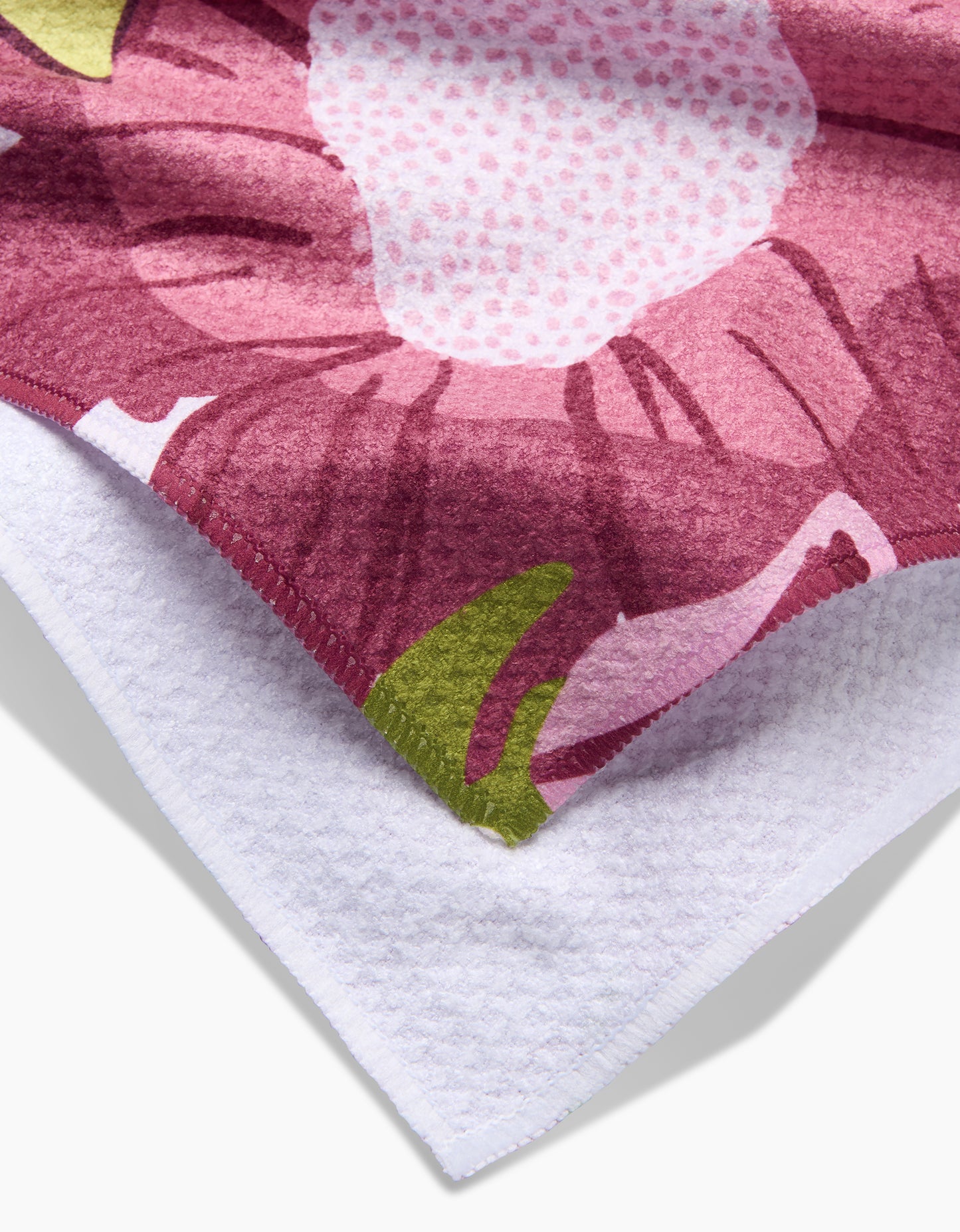 Geometry Monogram Floral Tea Towel letter C