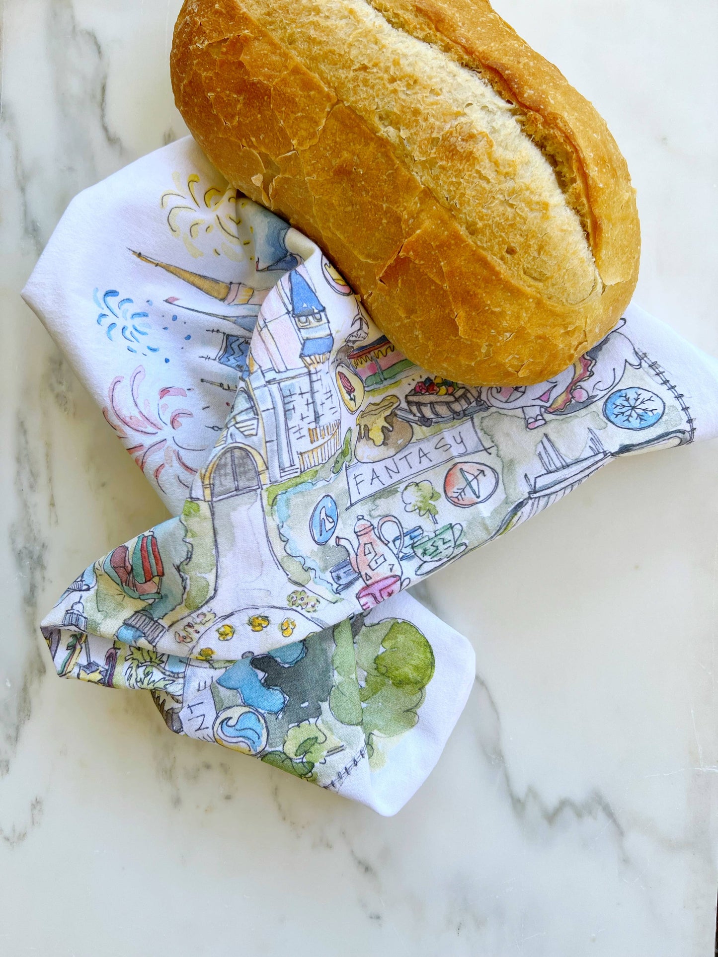 Magical Theme Park: Florida Tea Towel