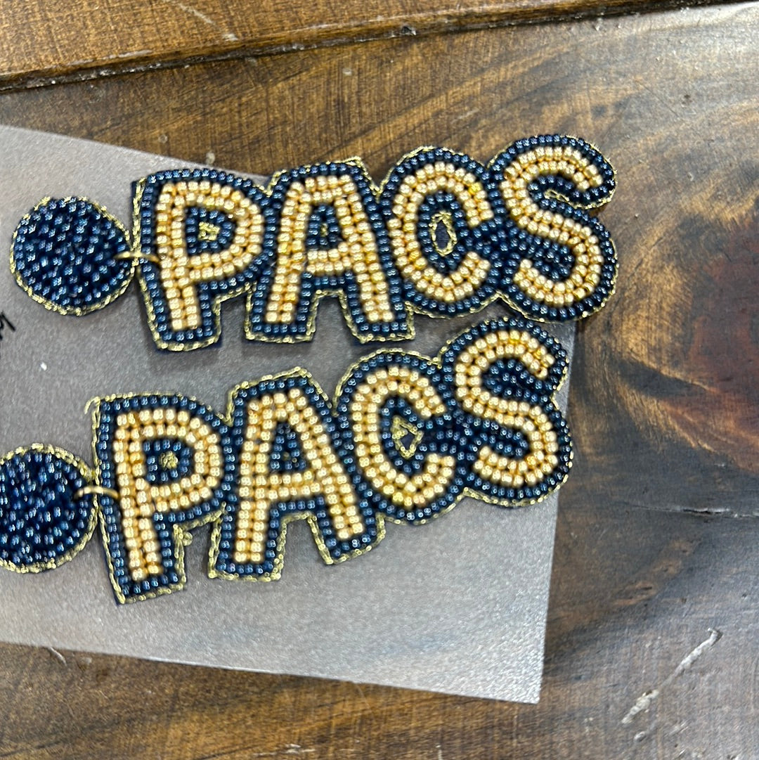 Beaded Team earrings
