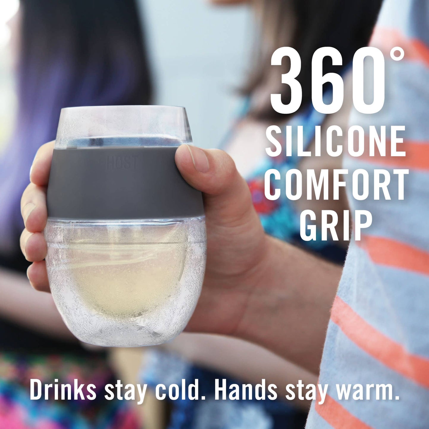 Wine FREEZE™ Cooling Cups - Standard Colors - CDU of 12