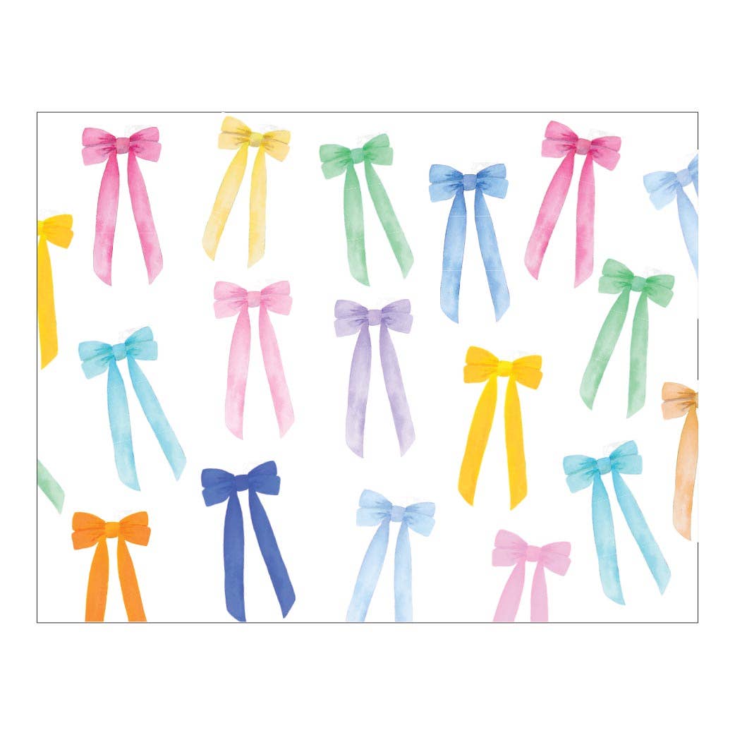 Pretty Bow Fold over Stationery