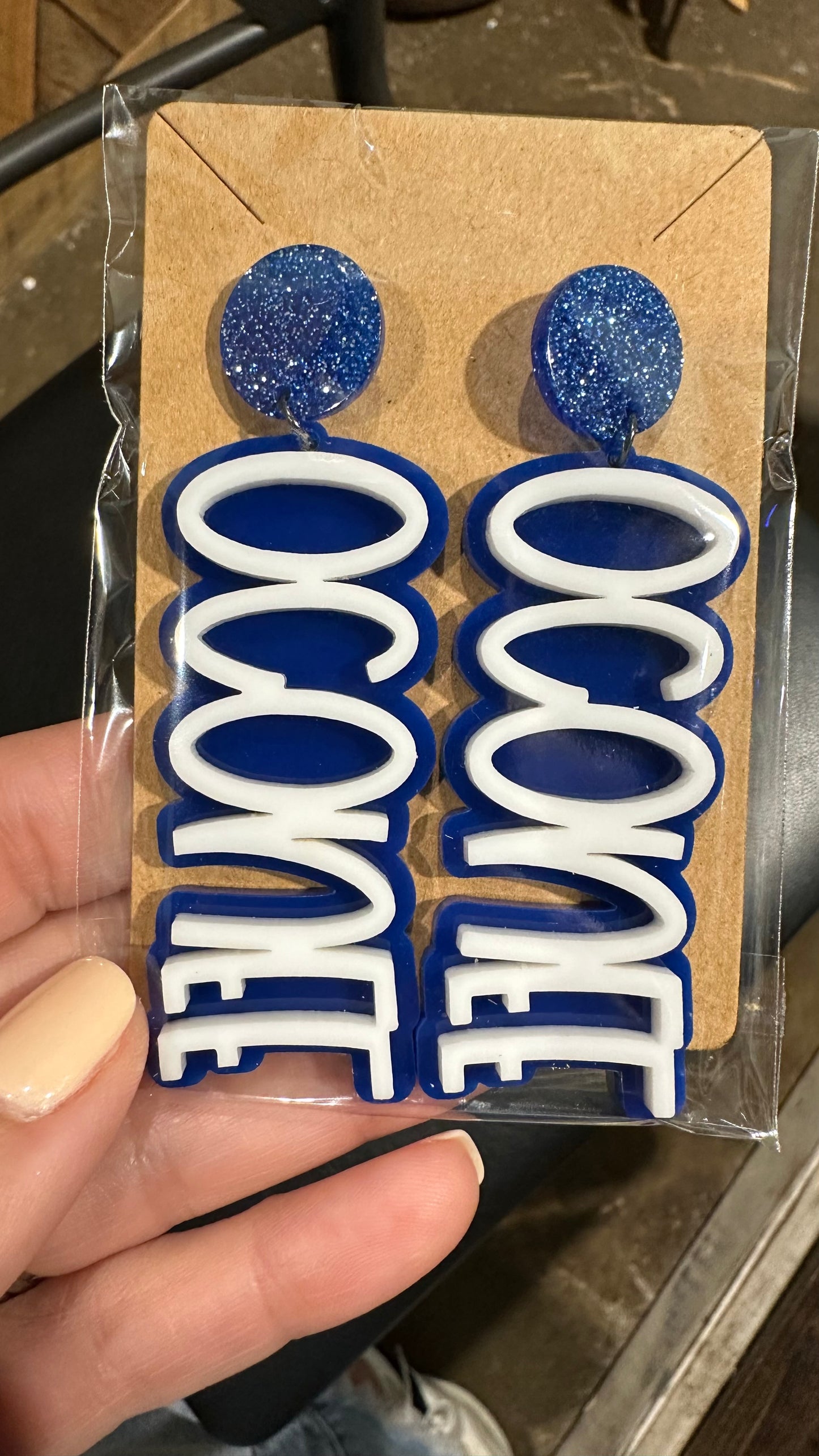 Acrylic Team Earrings