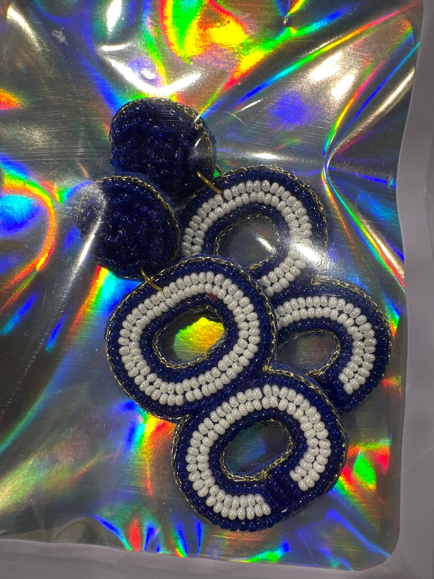 Beaded Team earrings