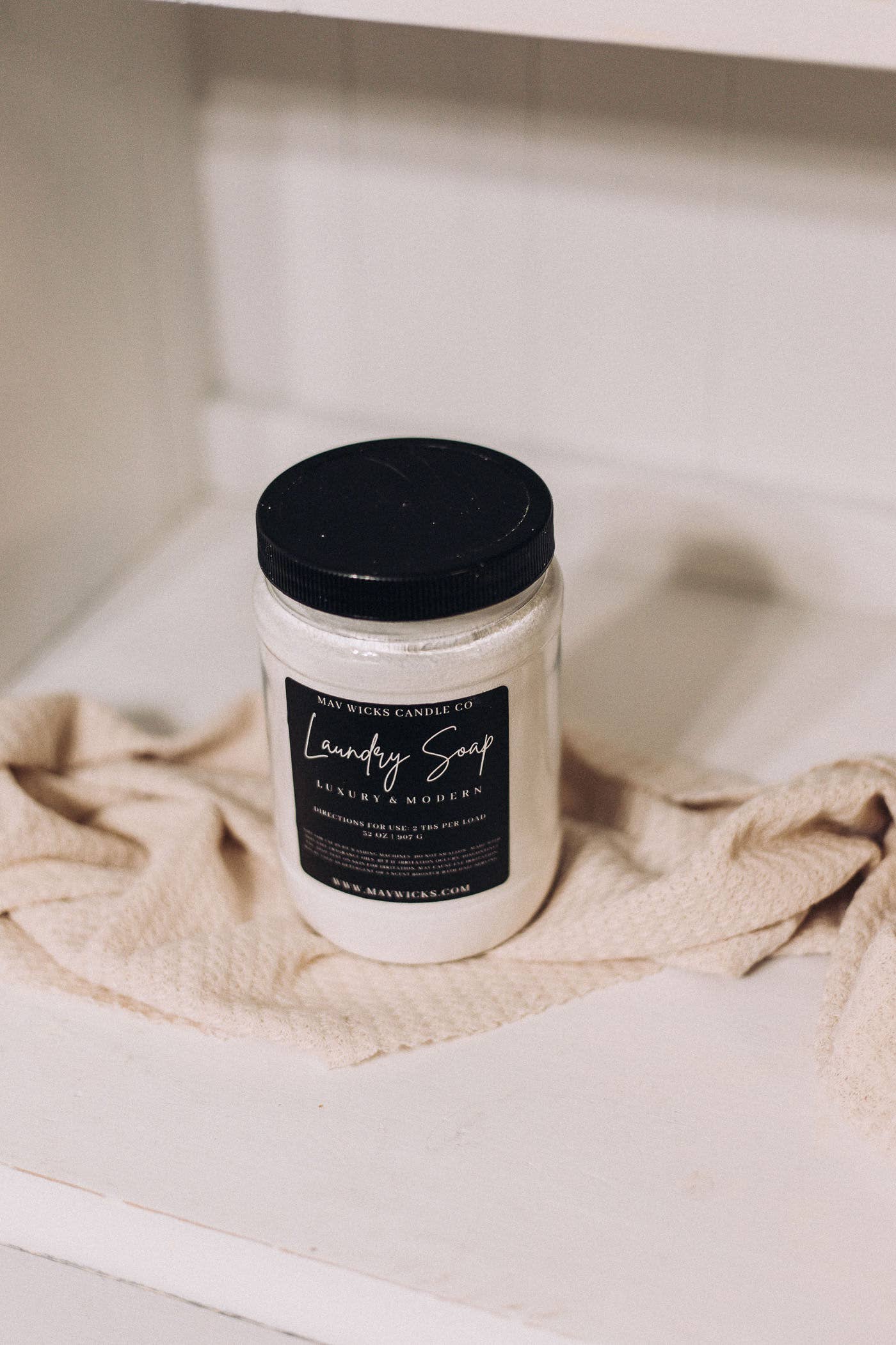 32 OZ Powdered Laundry Soap: Sea Salt & Orchid