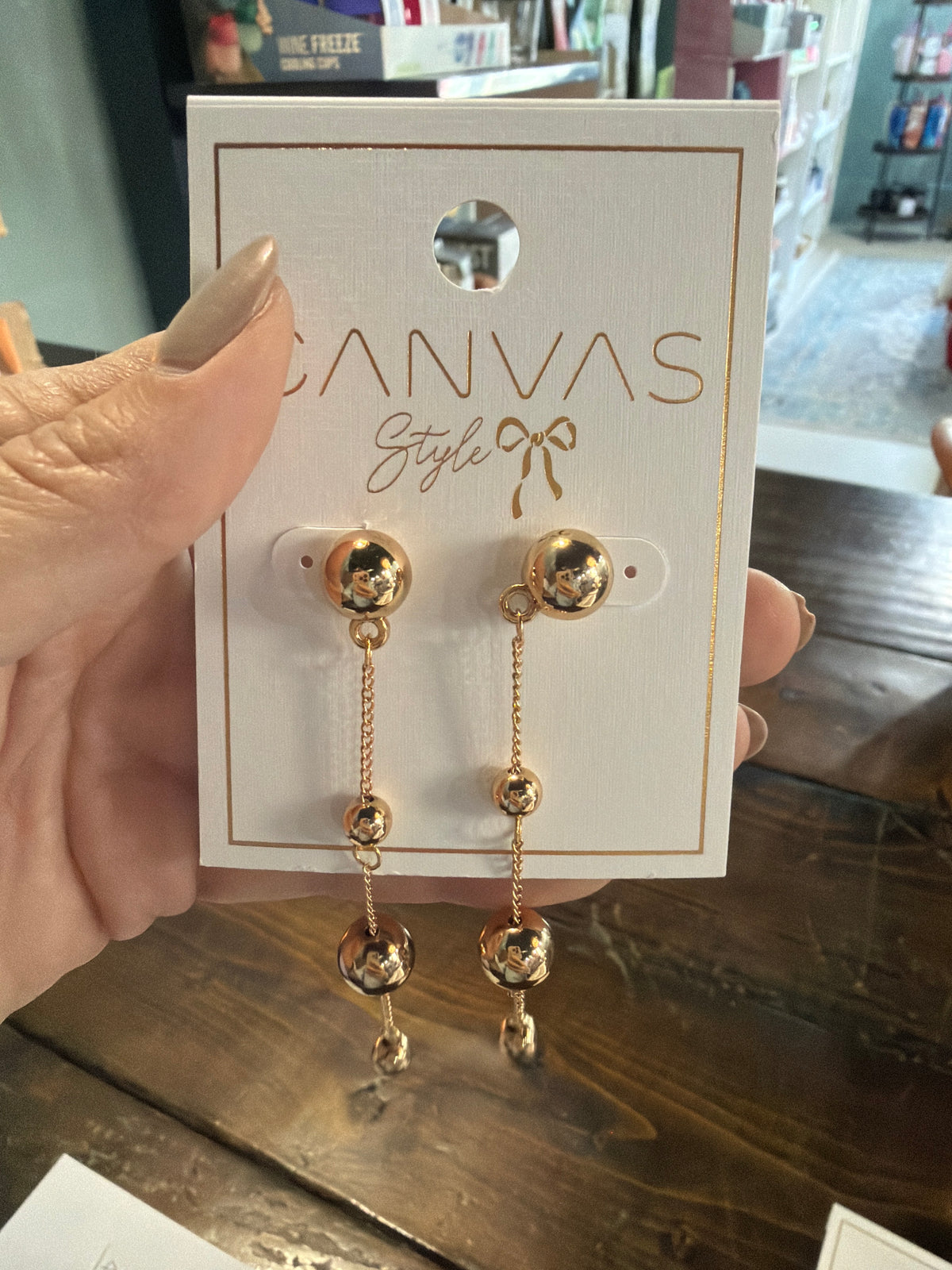 3 drop earring