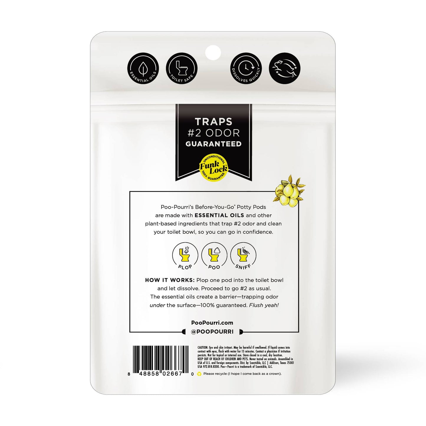 Poo~Pourri Potty Pods Original Citrus 5 count Toilet Cleaner