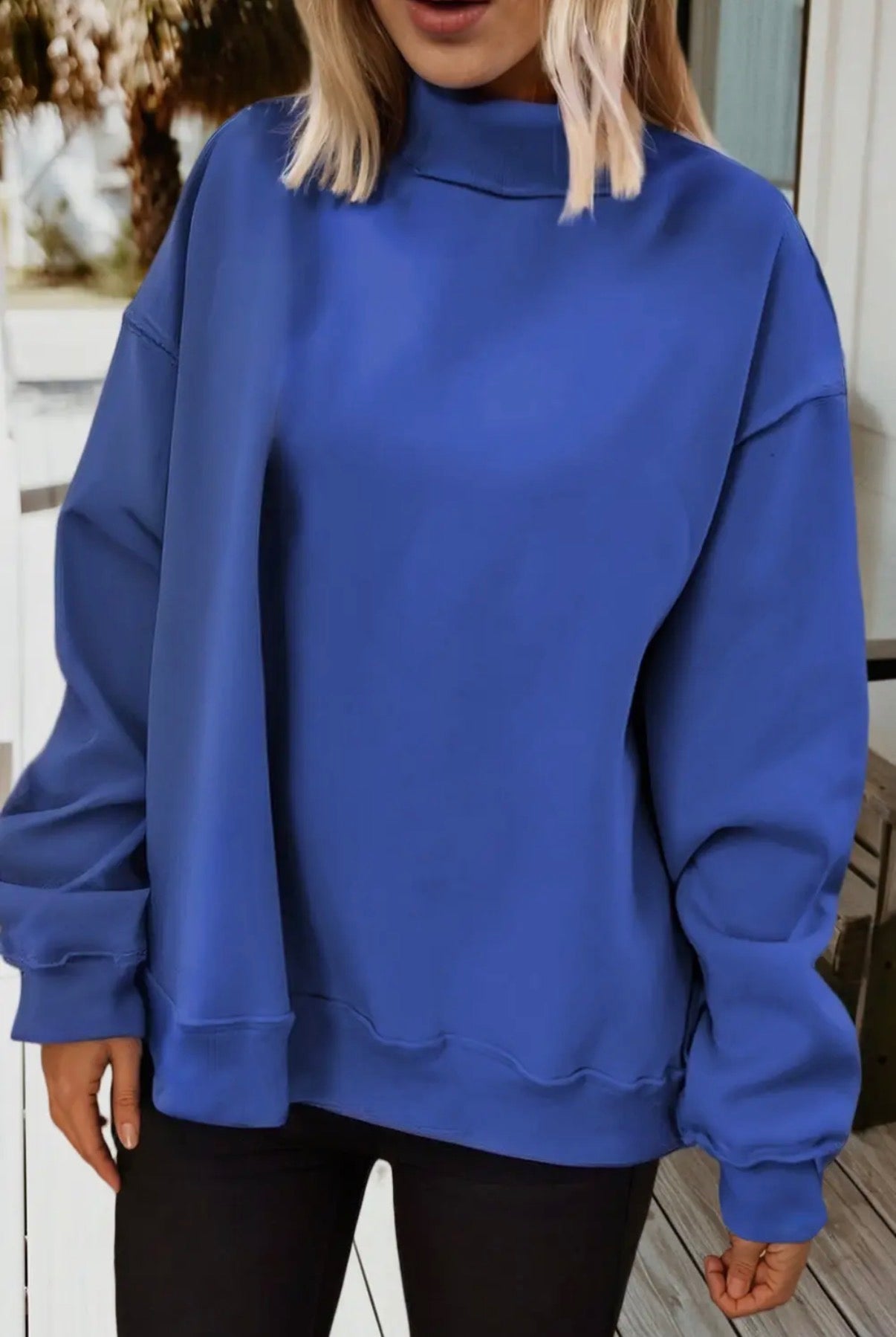 USA mock neck sweatshirt