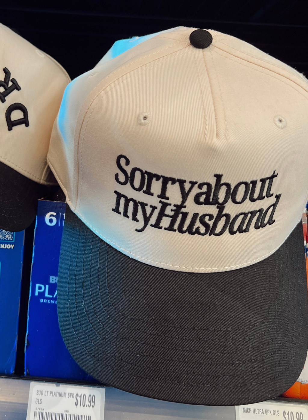 Sorry about my Husband/Wife Vintage Trucker Hat: Husband