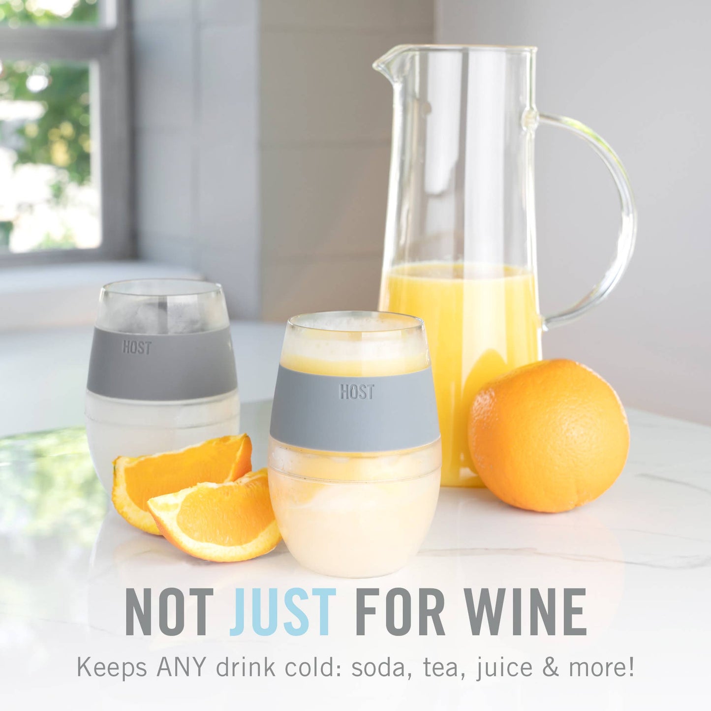 Wine FREEZE™ Cooling Cups - Standard Colors - CDU of 12