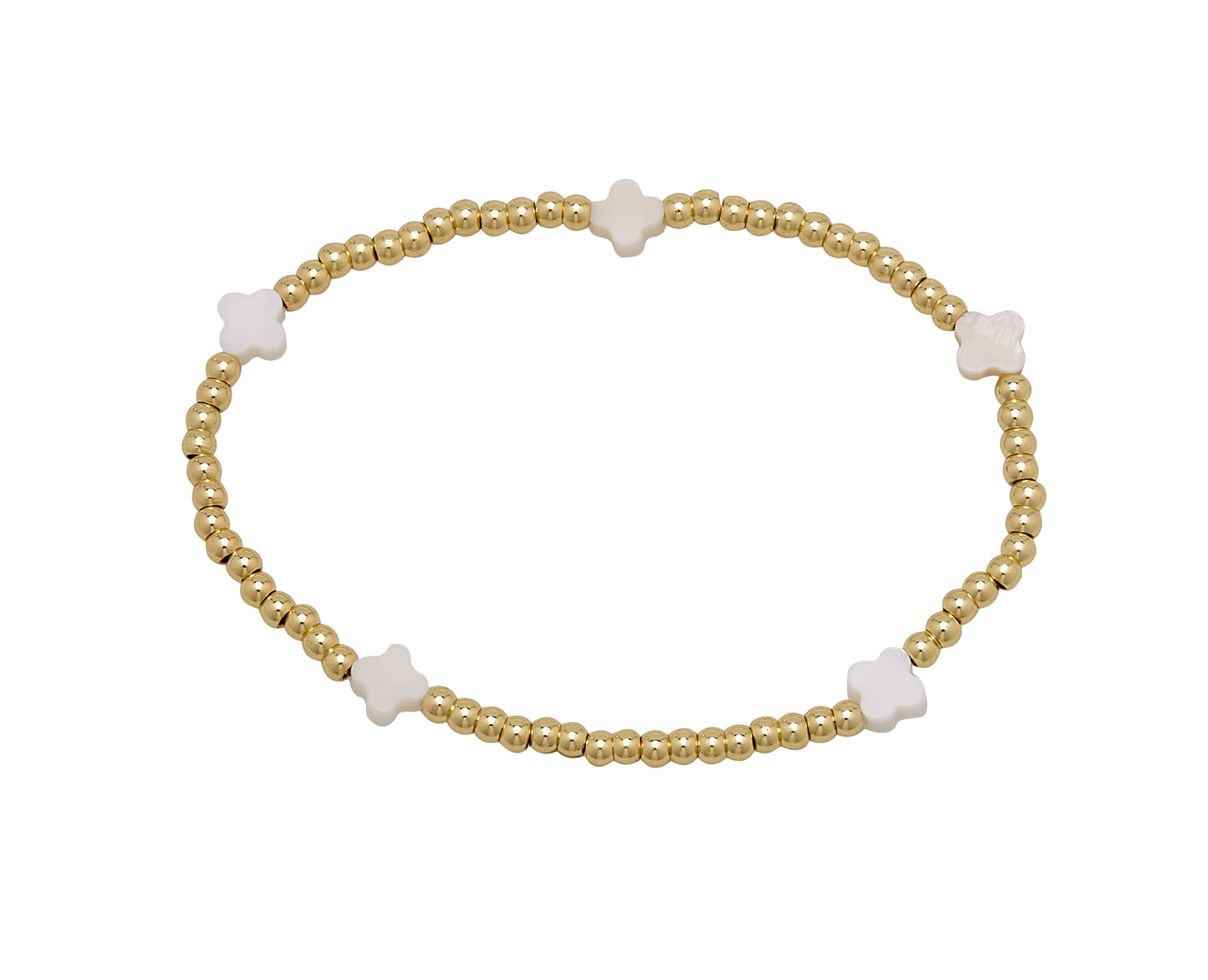 4mm bracelet with clover