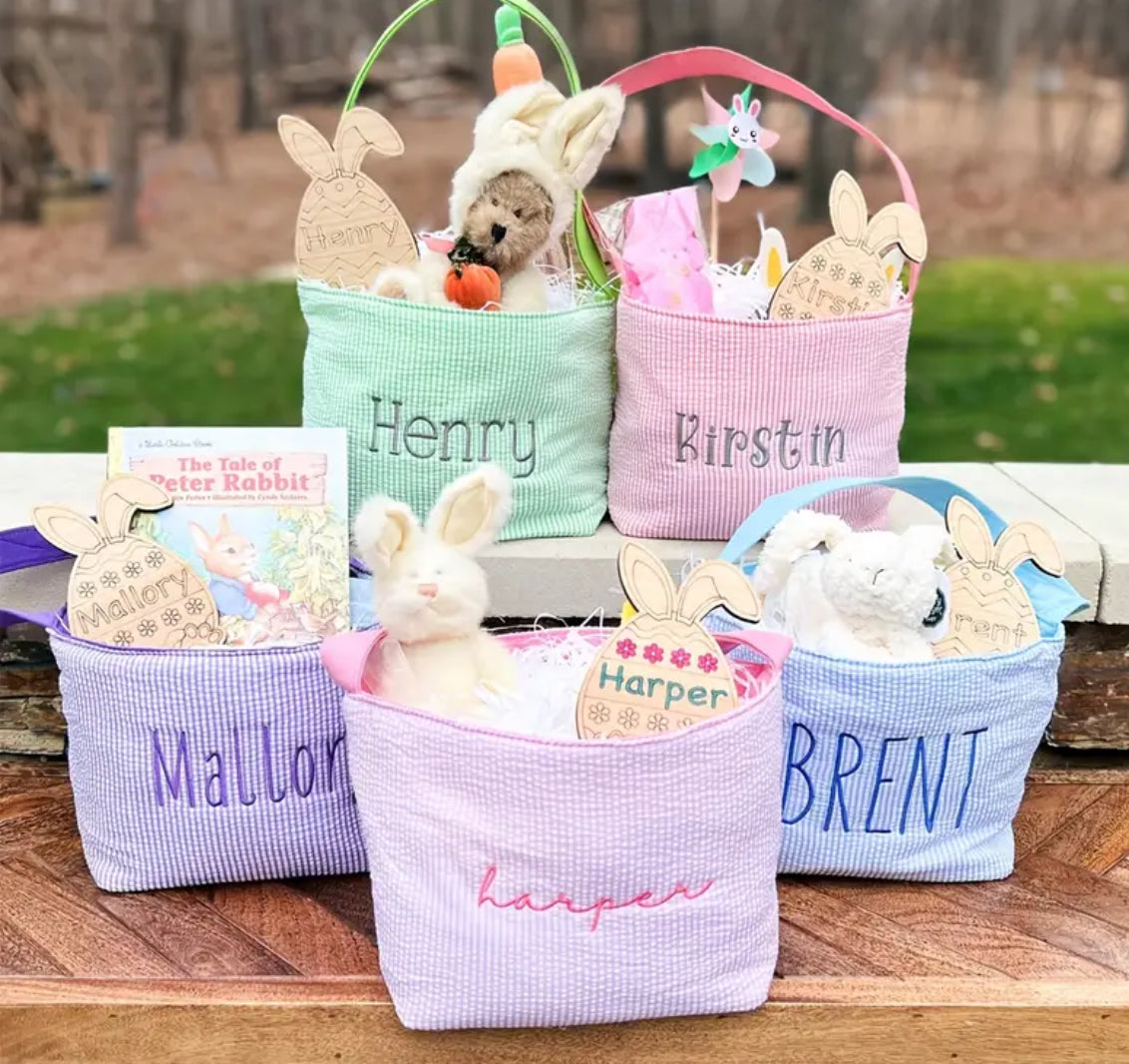 Seersucker Baskets