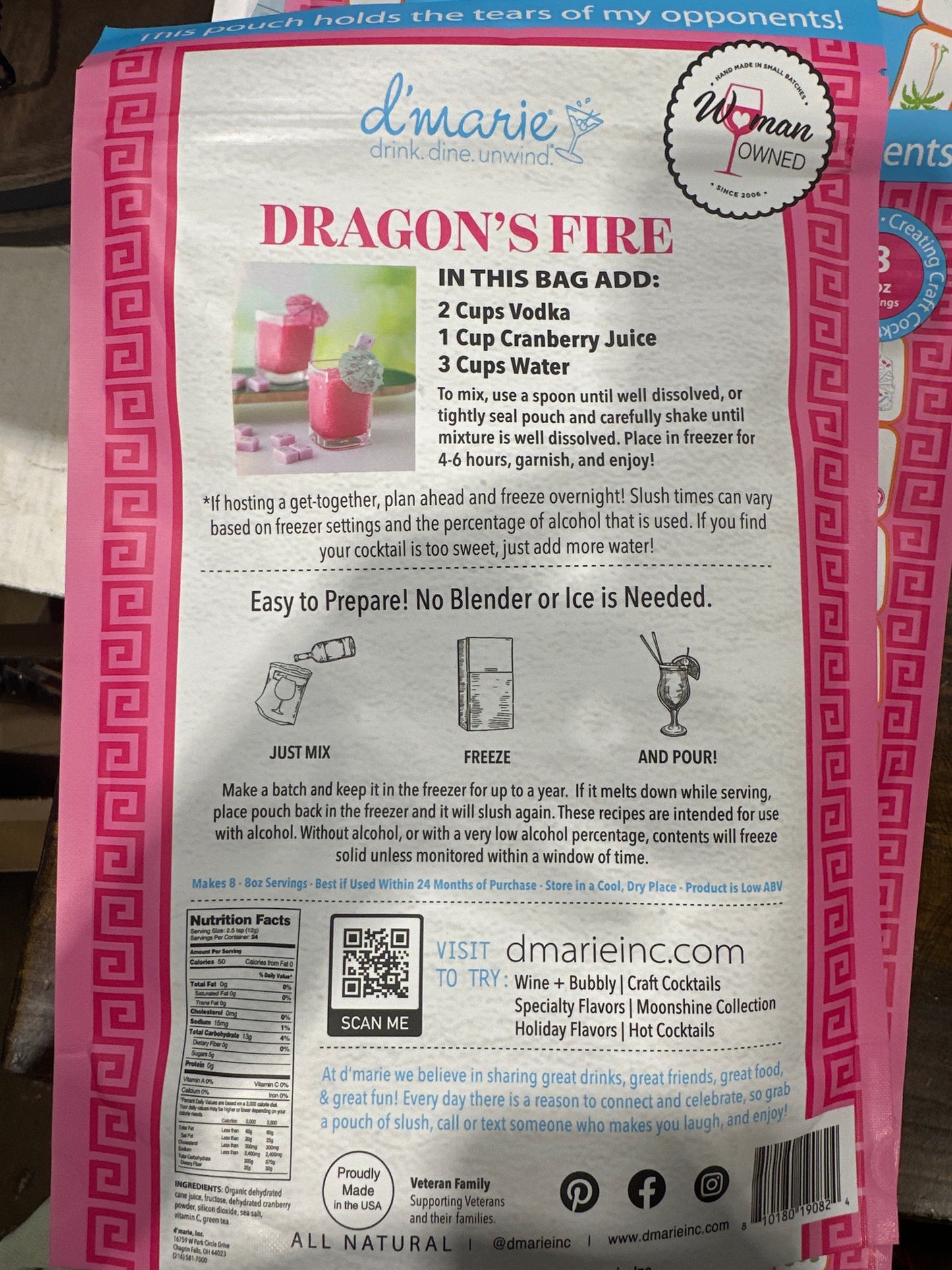 Dragons fire slush mix