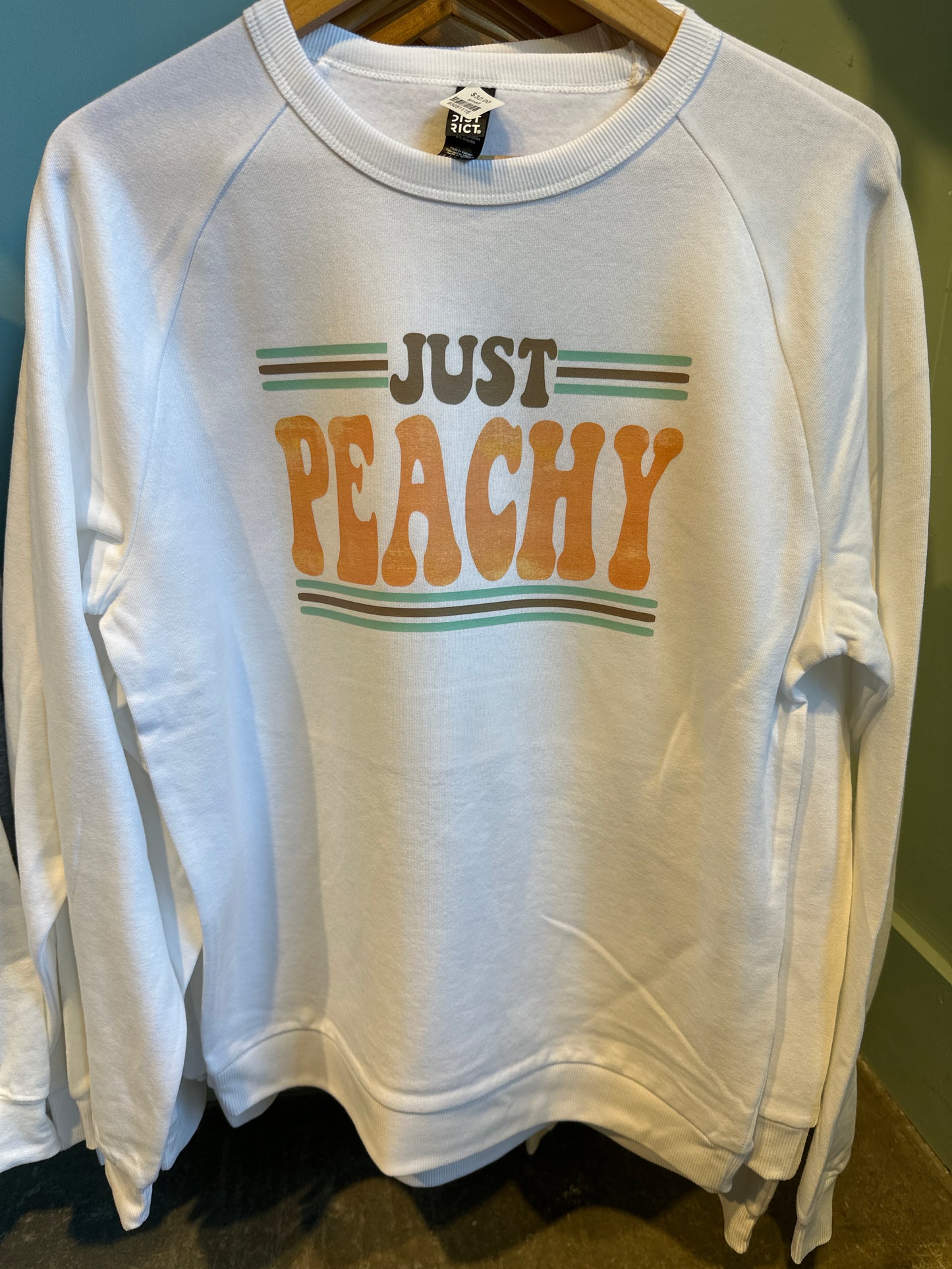 Just Peachy crew Sweatshirt