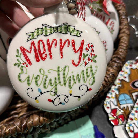 Merry everything ornament