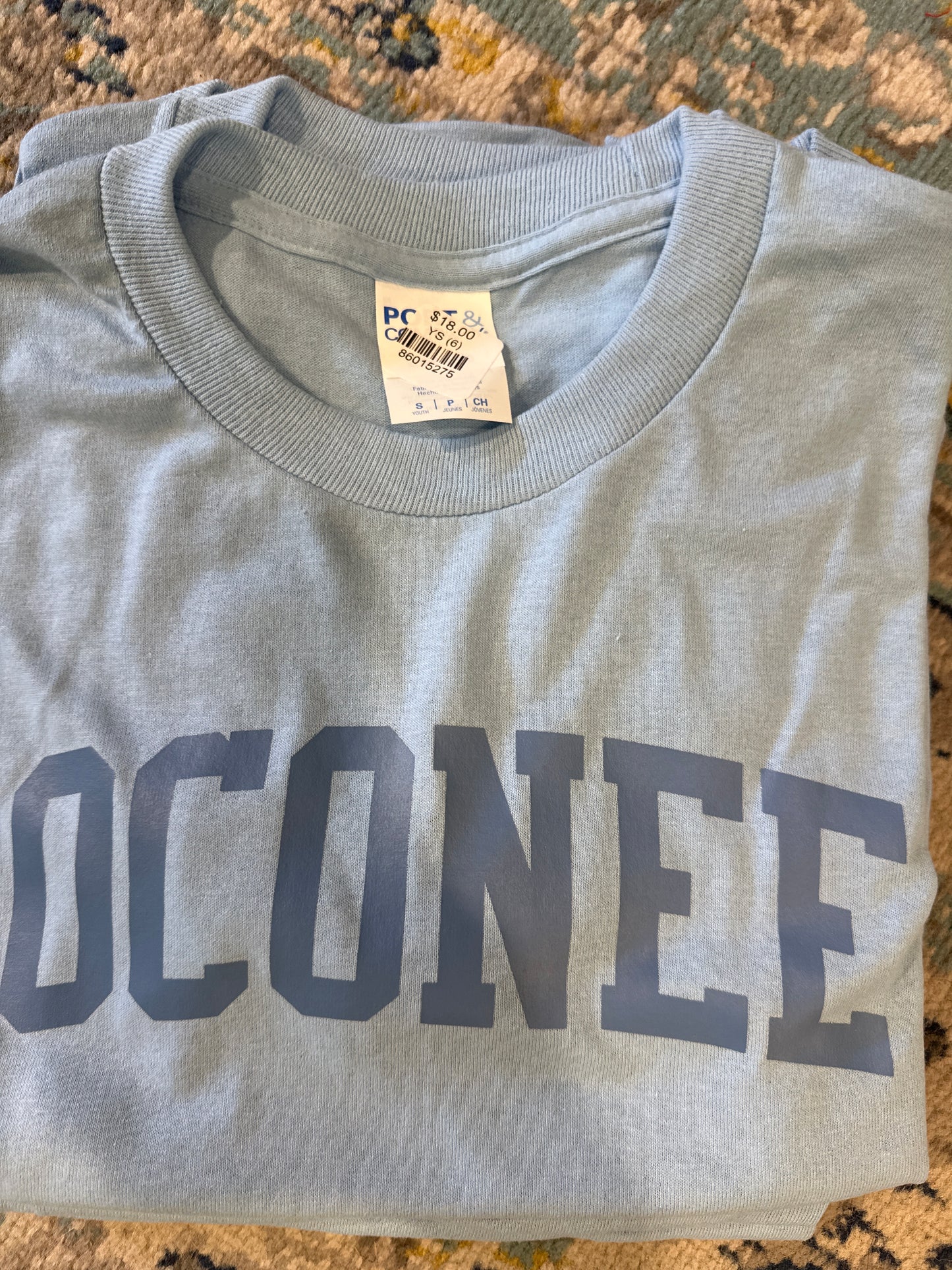 Youth Oconee lt blue Tee