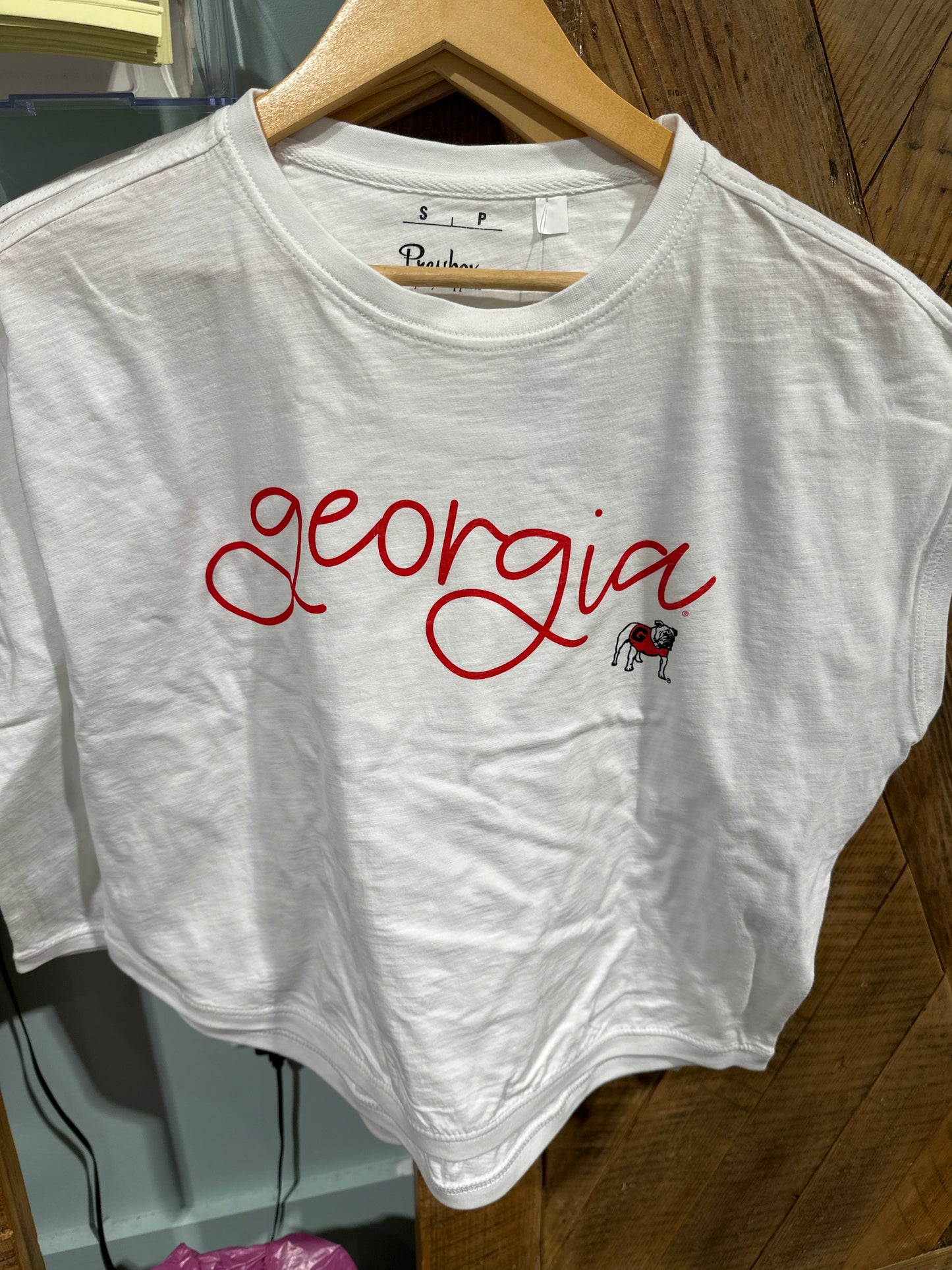 Georgia Alexadra Cap Sleeve Oversized slub Top