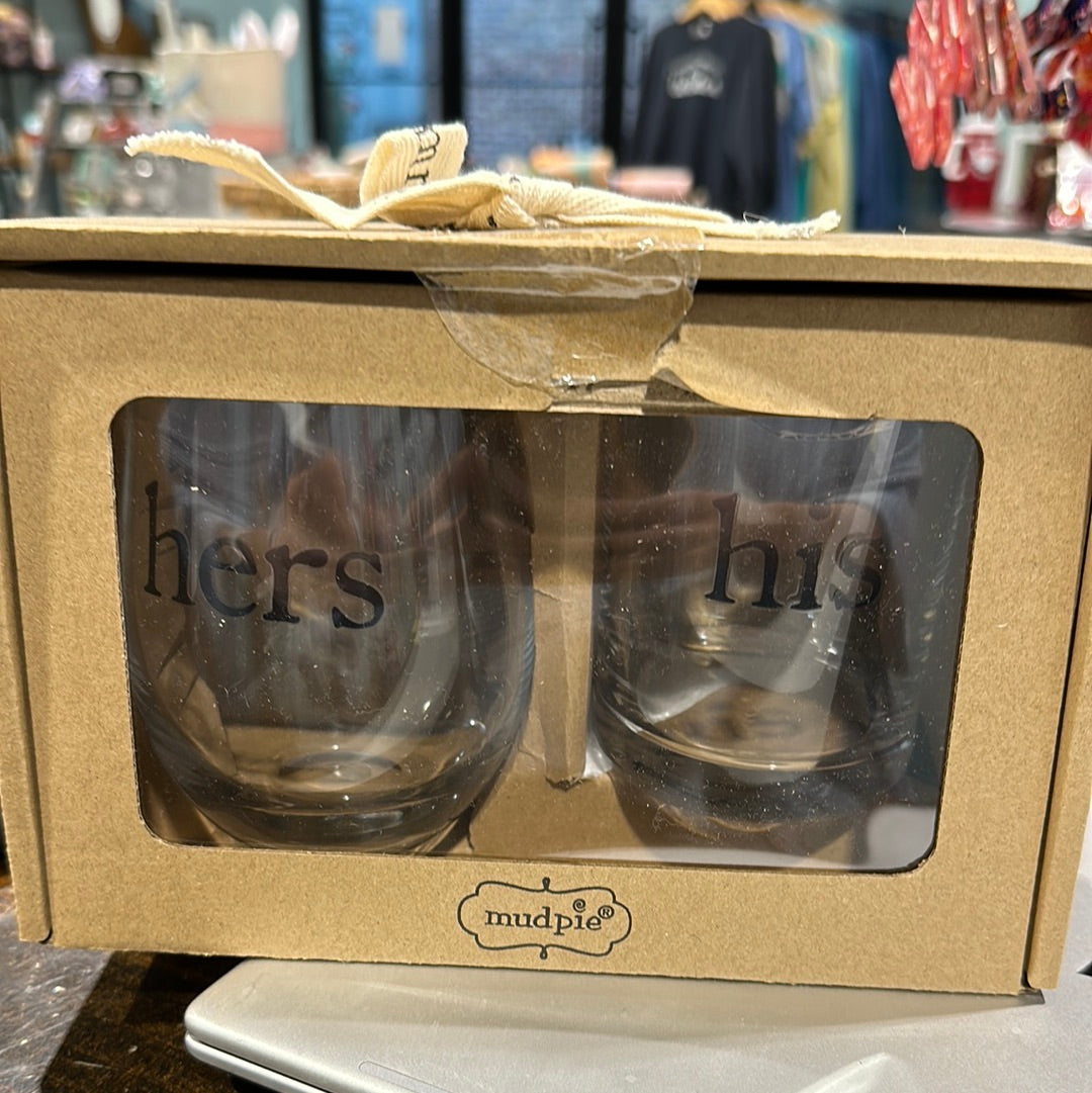 His & Her glass at