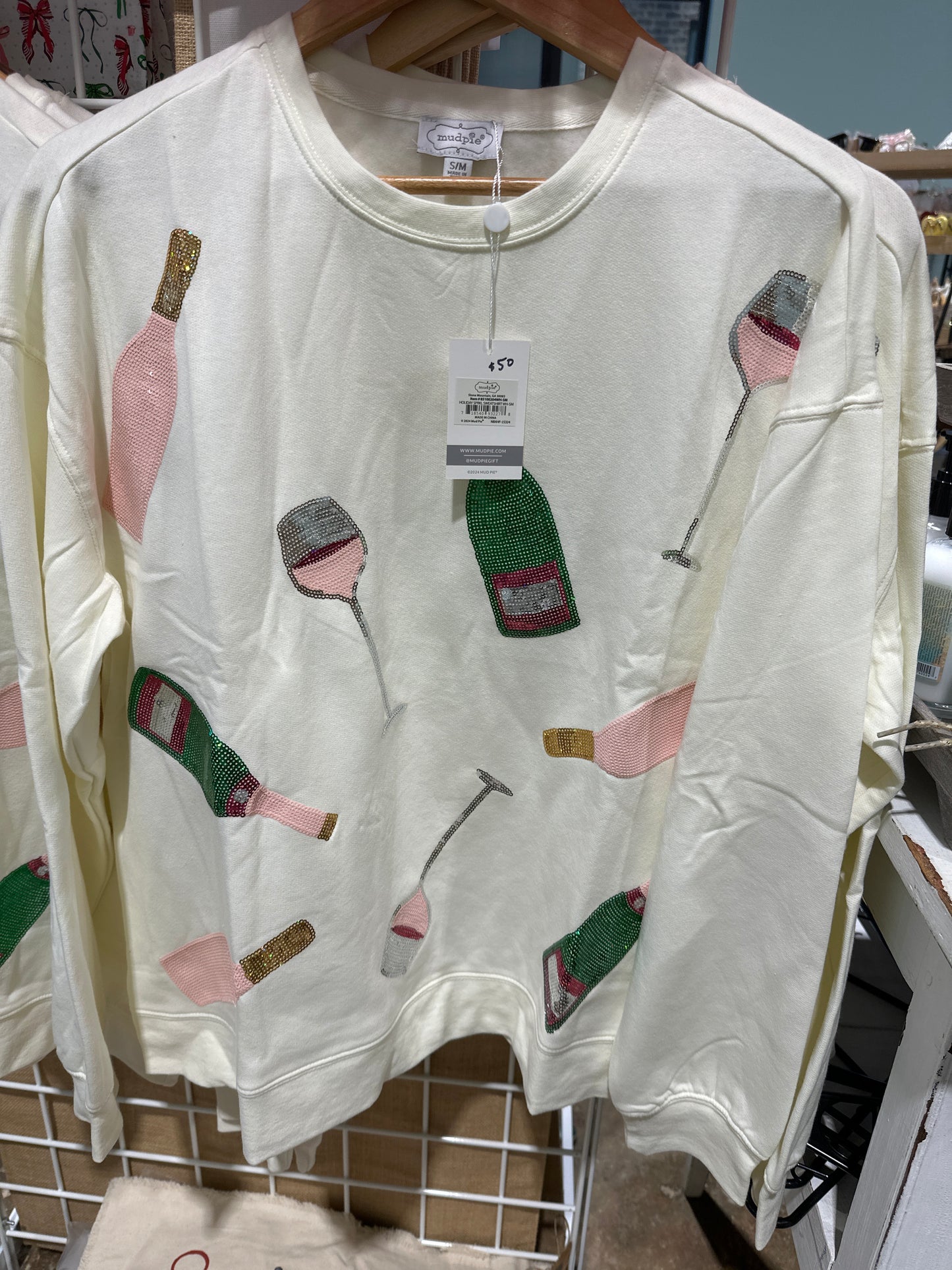 Champagne sparkle sweatshirt