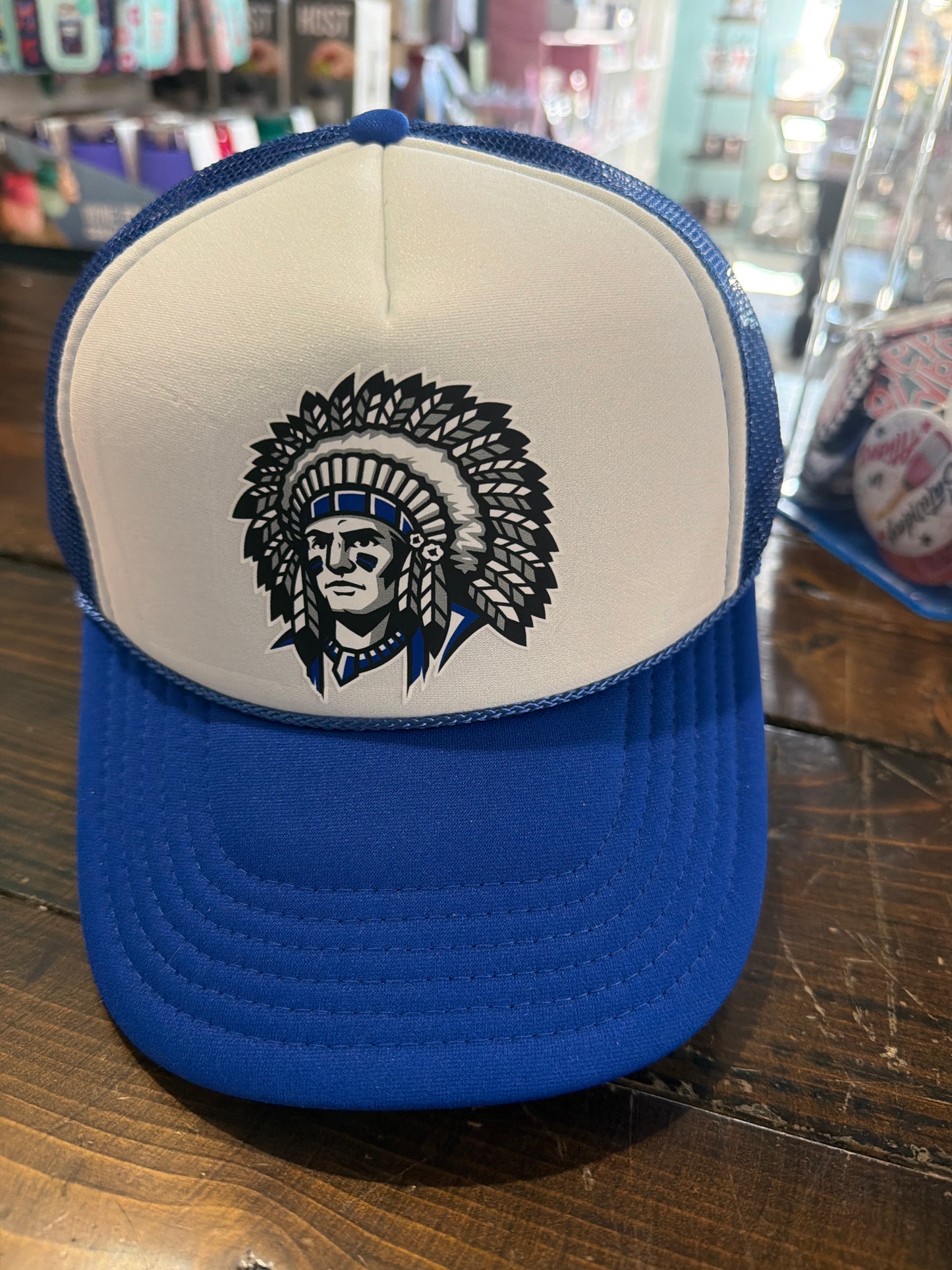 Warrior head foam trucker hat