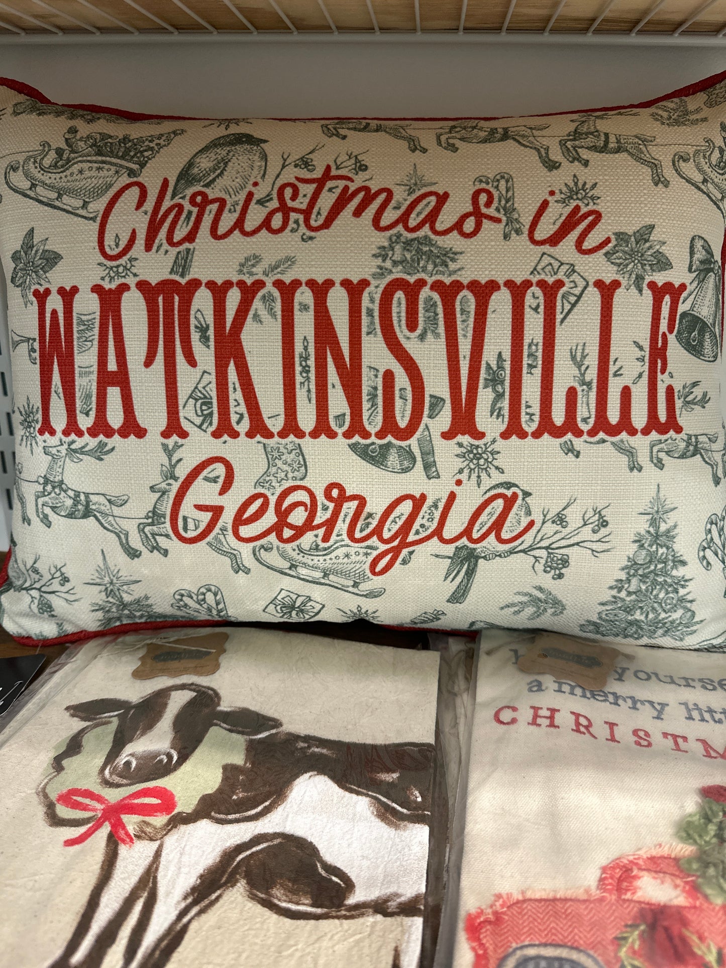 Christmas in Watkinsville Pillow