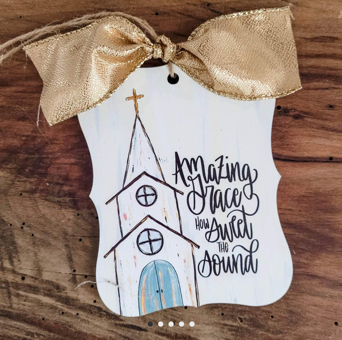 Christmas wood ornaments