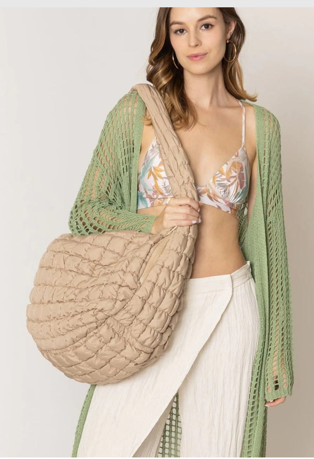 Quilted Puffer Tote