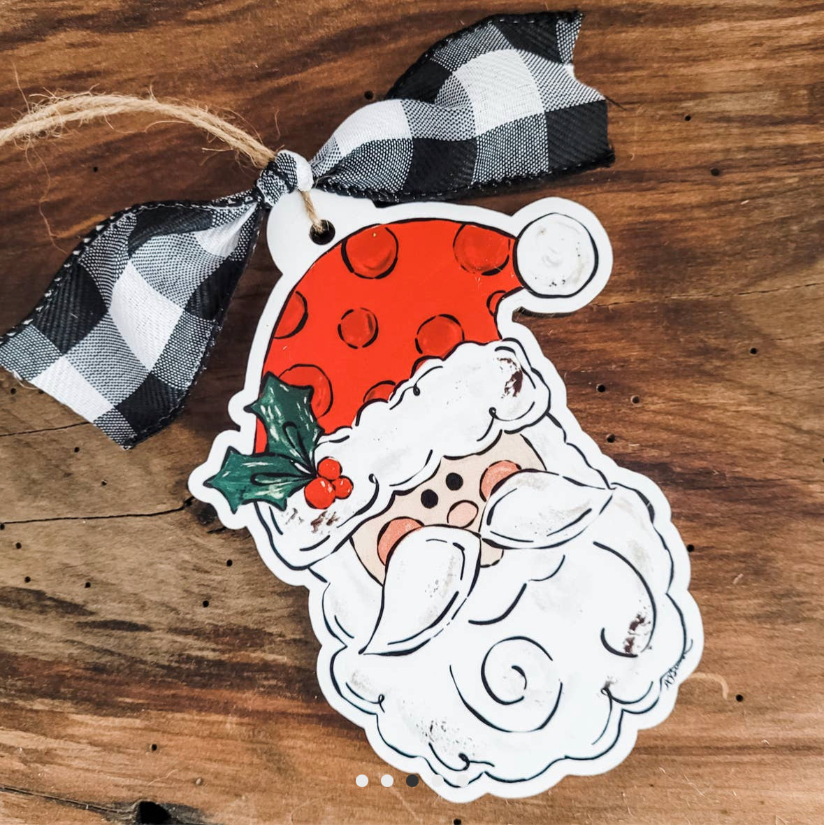Christmas wood ornaments