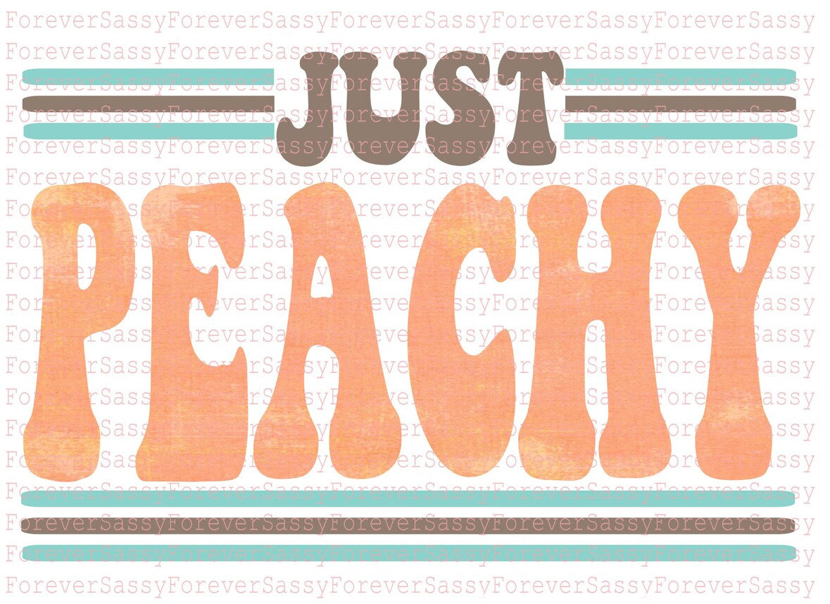 Just Peachy crew Sweatshirt