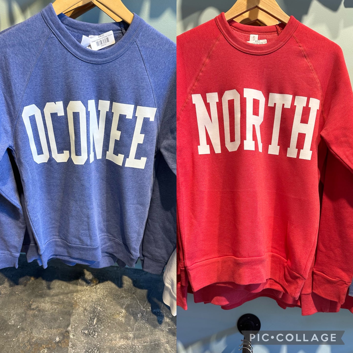 Vintage Oversized text Crew
