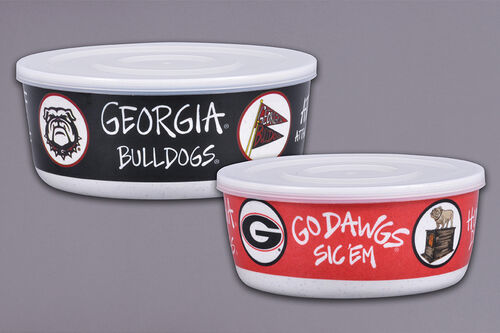 UGA melamine 2 container set