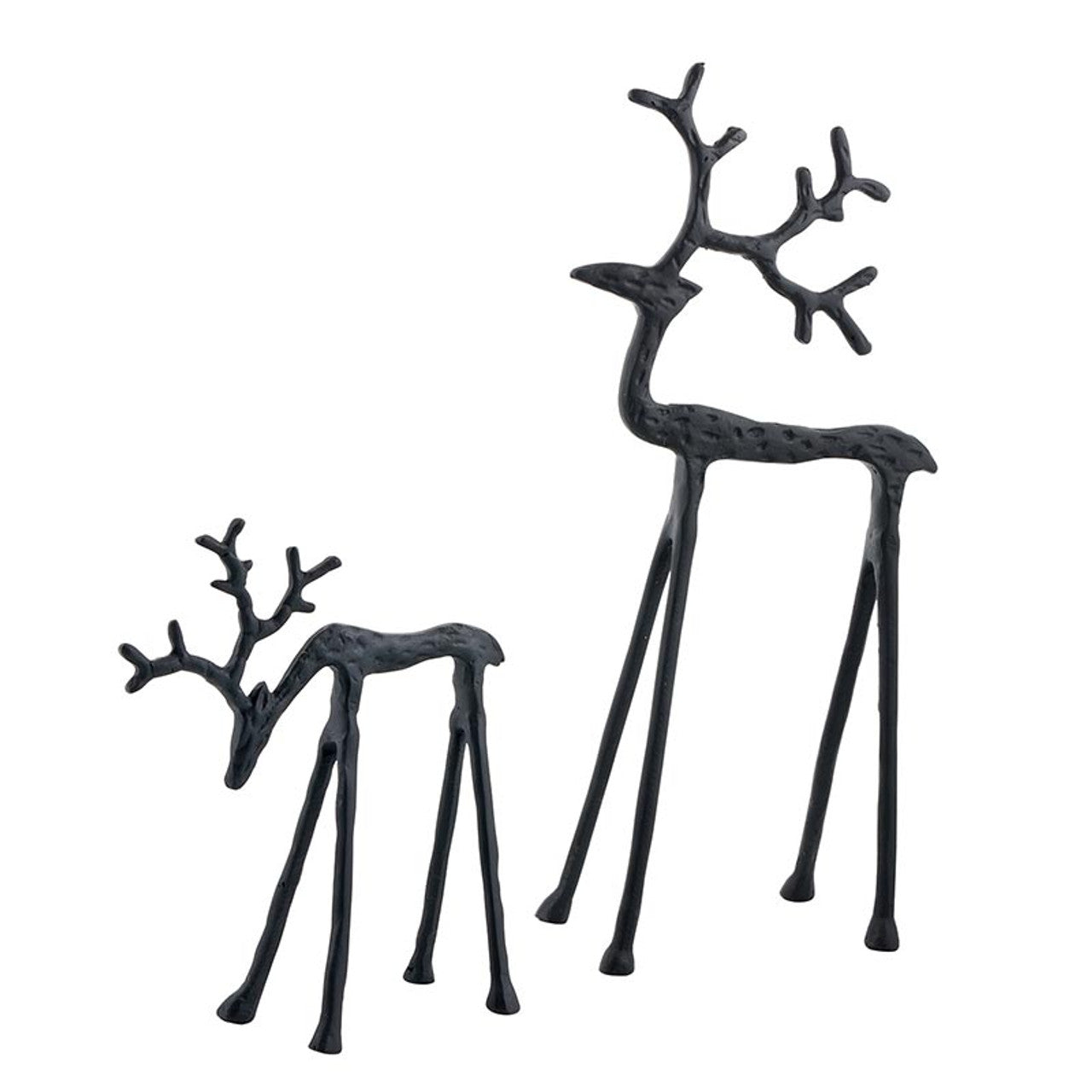 Black Iron Deer Set of 2